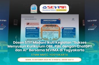 Dosen STIT Madani Ikuti Kegiatan “Sukses Menyusun Kurikulum OBE, PjBL dengan ChatGPT dan AI” Bersama SEVIMA di Yogyakarta