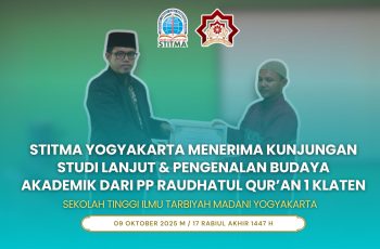 STITMA Yogyakarta Terima Kunjungan Studi Lanjut dan Pengenalan Budaya Akademik dari PP Raudhatul Qur’an 1 Klaten