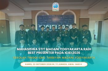 Mahasiswa STIT Madani Yogyakarta Raih Best Presenter pada ICIEI 2026